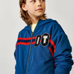 Veste coupe-vent légère Henrik à capuche bleu foncé