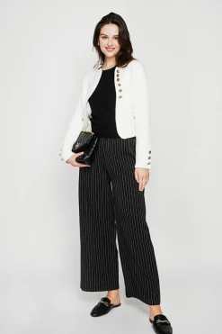 Veste courte boutonnée naturelle