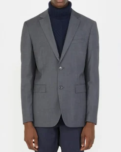 Veste de costume en Laine mélangée Meda Vume grise