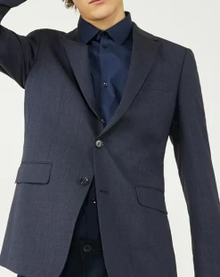 Veste de costume en Laine mélangée Melfi bleu
