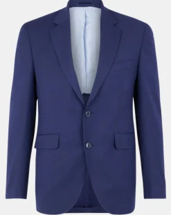 Veste de Costume en Laine mélangée bleue