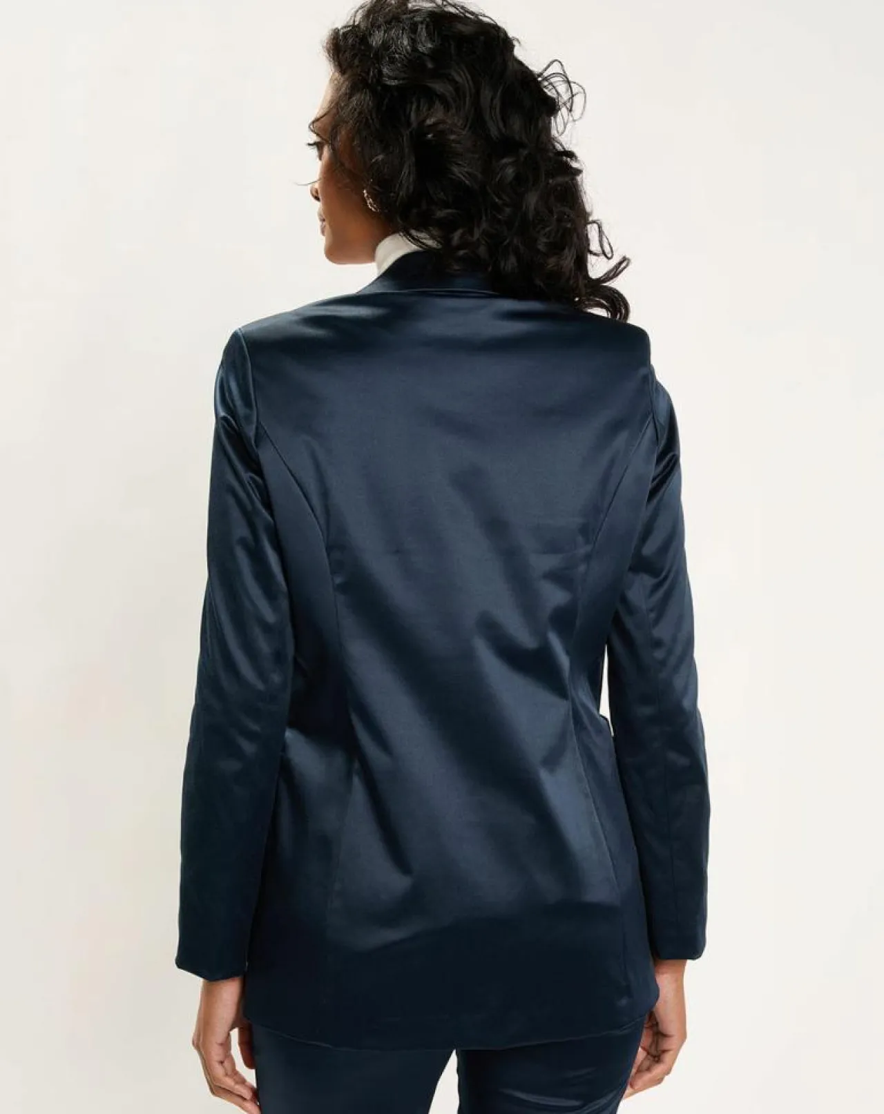 Veste de costume en Satin Moon nuit