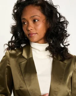 Veste de costume en Satin Moon bronze