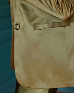 Veste de costume en Satin Moon bronze