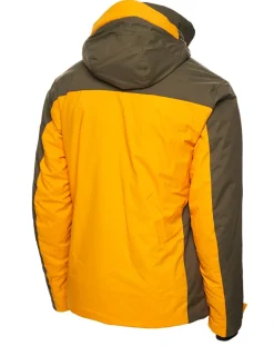 Veste de ski Brevent jaune/kaki