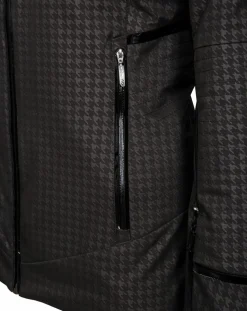 Veste de ski Elise fausse fourrure noire