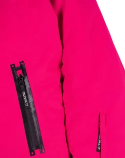 Veste de ski Geod JR fausse fourrure rose