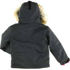 Veste de Ski Heidi col fausse fourrure noire