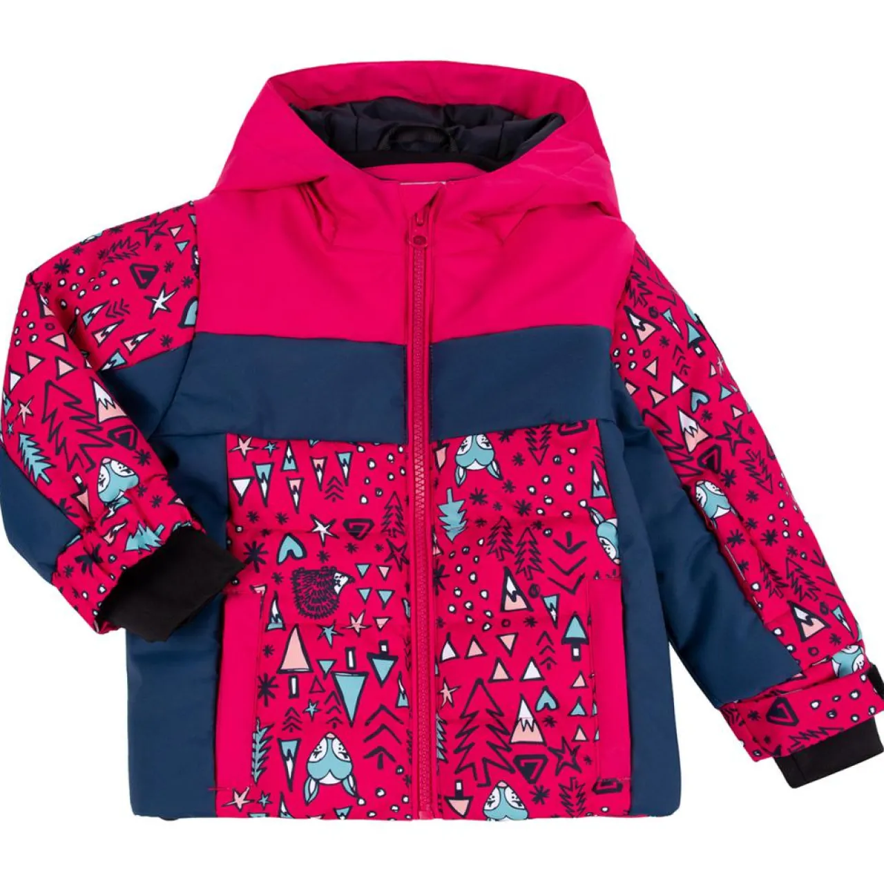 Veste de ski Looney rose/bleu