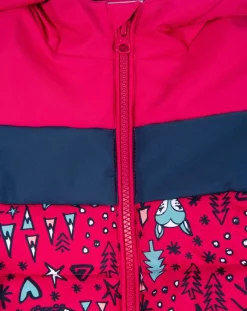 Veste de ski Looney rose/bleu