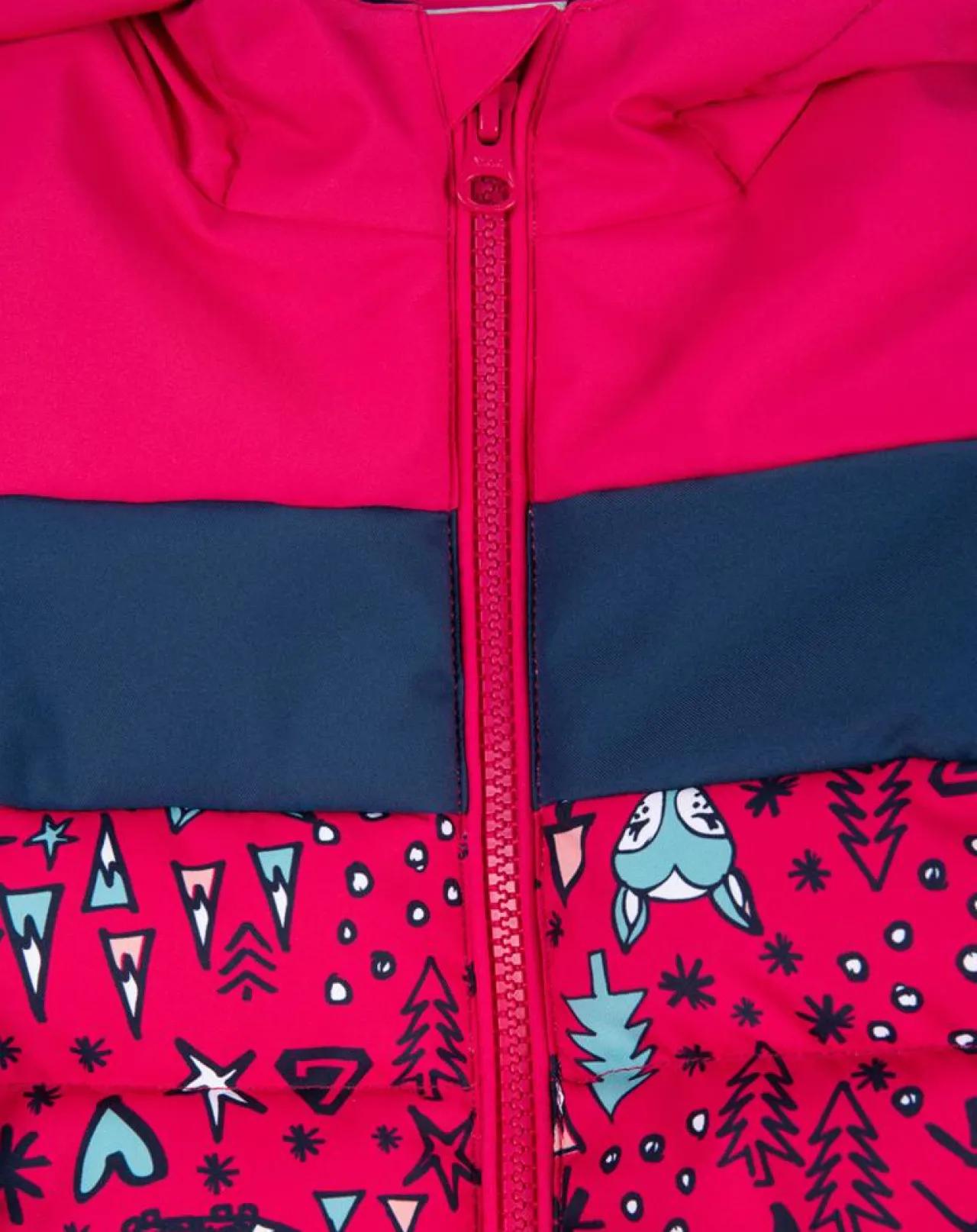 Veste de ski Looney rose/bleu