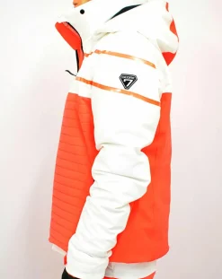 Veste de Ski Loriaz blanc/orange
