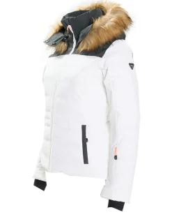 Veste de ski Traqui blanche