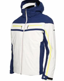 Veste de ski Villard écru/bleu marine