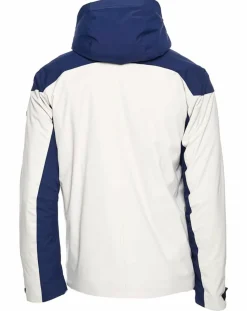 Veste de ski Villard écru/bleu marine