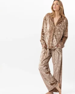 Veste d'intérieur en velours Platine dorée