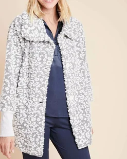 Veste d'intérieur Fauve gris/écru