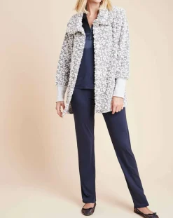 Veste d'intérieur Fauve gris/écru