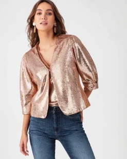 Veste Elsie beige/doré