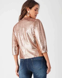 Veste Elsie beige/doré