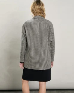 Veste en Coton & Lin Victory beige/noir