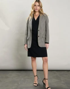 Veste en Coton & Lin Victory beige/noir