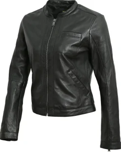 Veste en Cuir Aiden noire