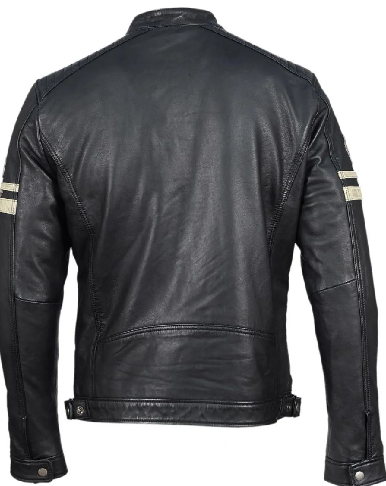 Veste en Cuir Bakary noire