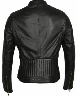Veste en Cuir Betty noire