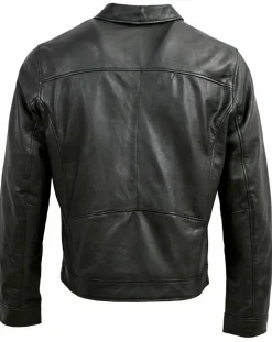 Veste en Cuir Bittum noire