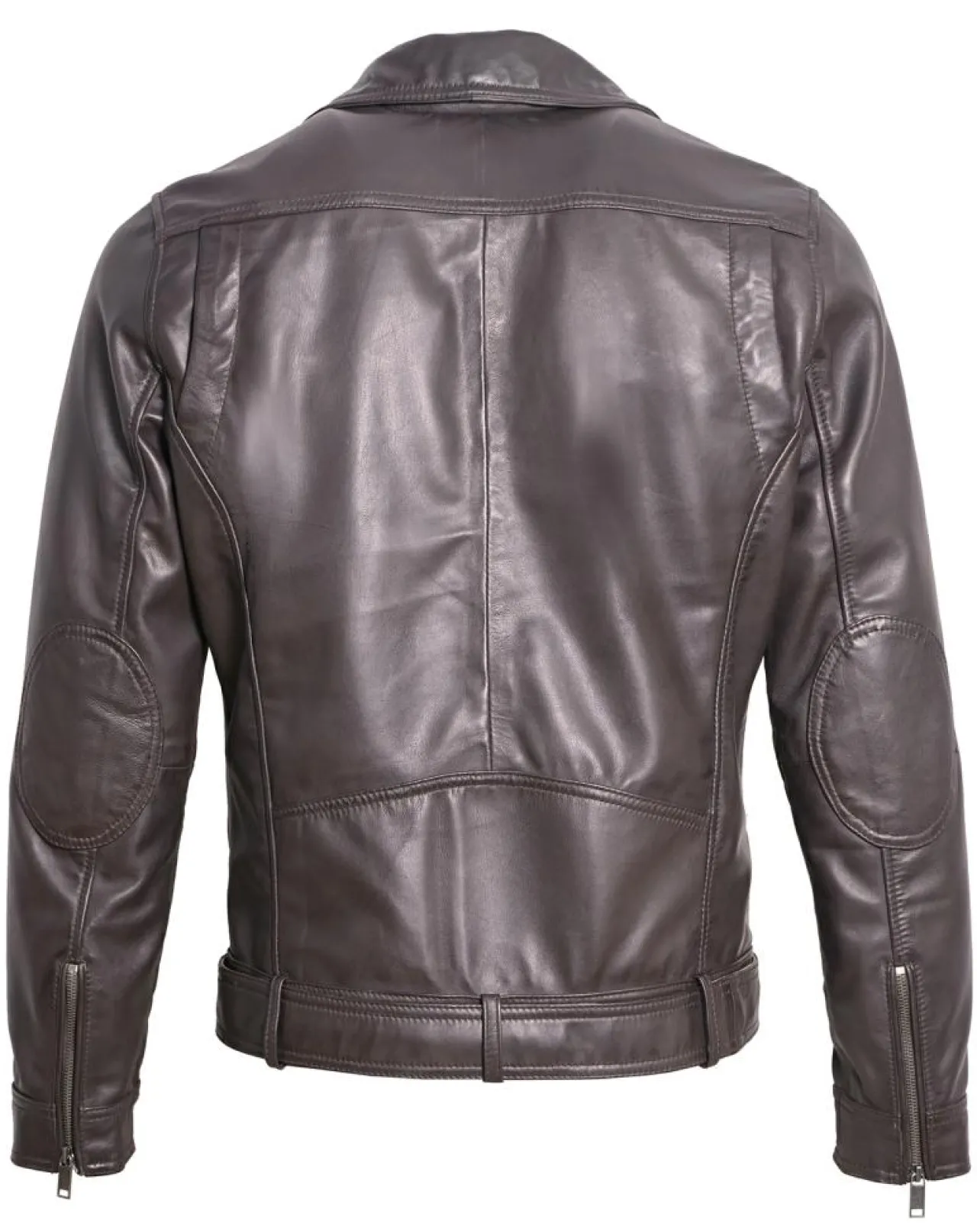 Veste en Cuir Buenos marron