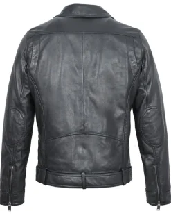 Veste en Cuir Buenos noire