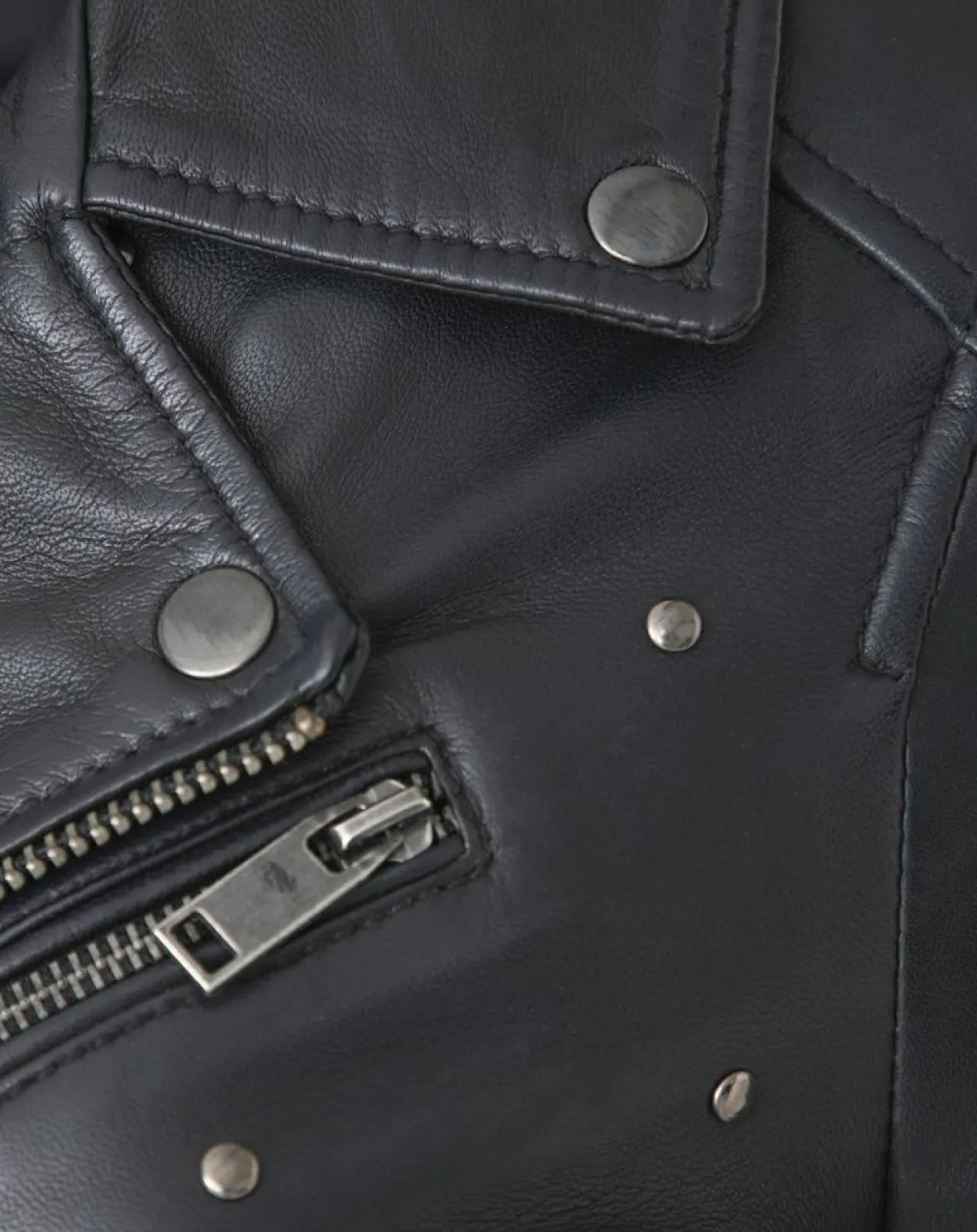 Veste en Cuir Chana noire