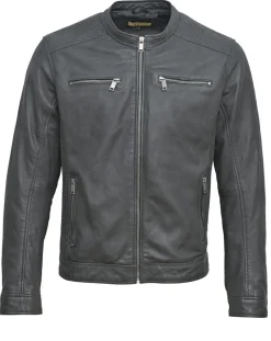 Veste en Cuir Chance vintage black