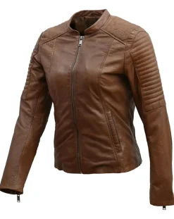 Veste en Cuir Cheyenne cognac