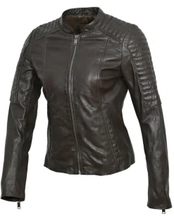 Veste en Cuir Cheyenne marron