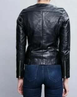 Veste en Cuir Céline noire