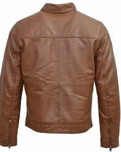 Veste en Cuir Conall cognac