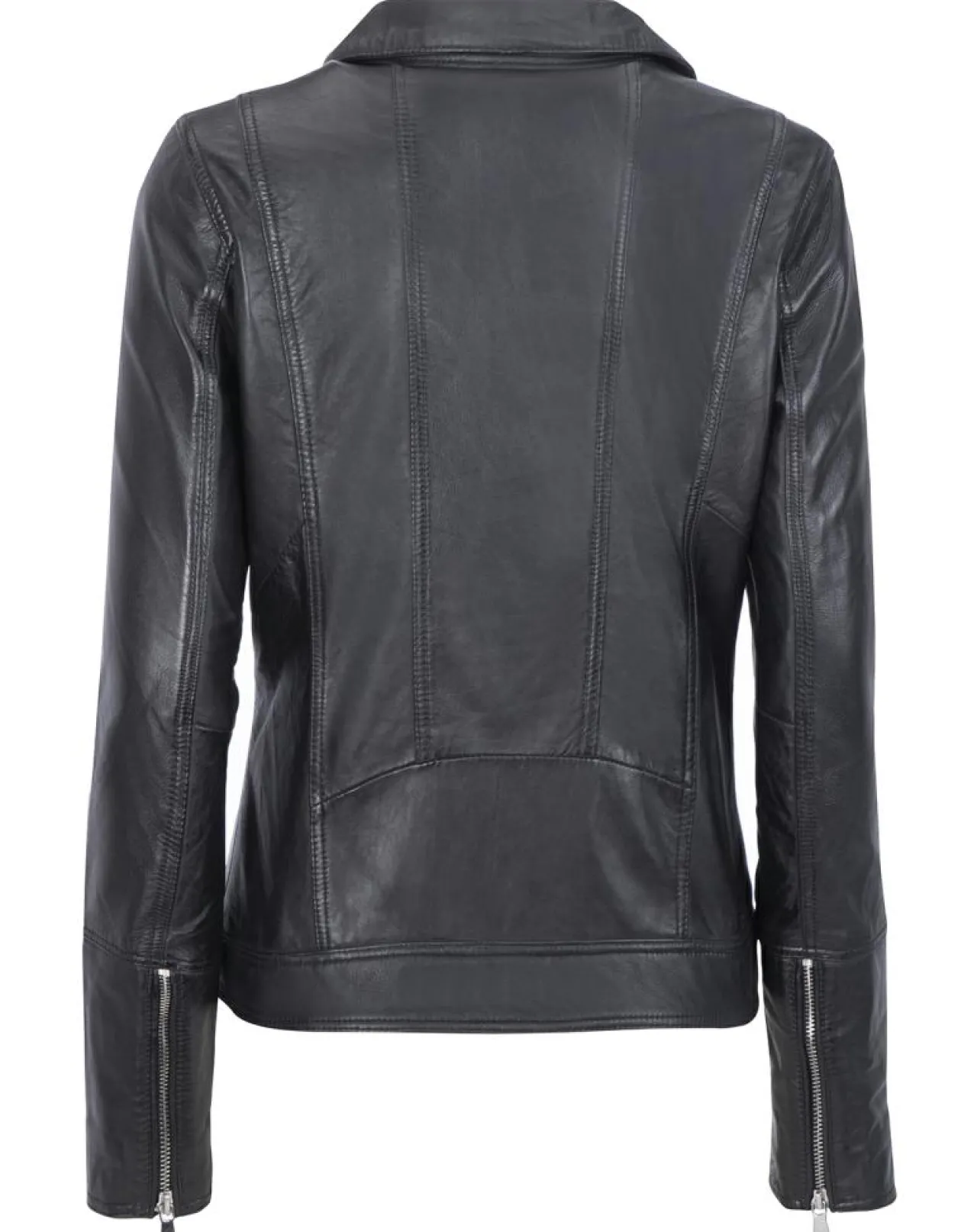 Veste en Cuir Cora noire