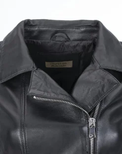 Veste en Cuir Cora noire