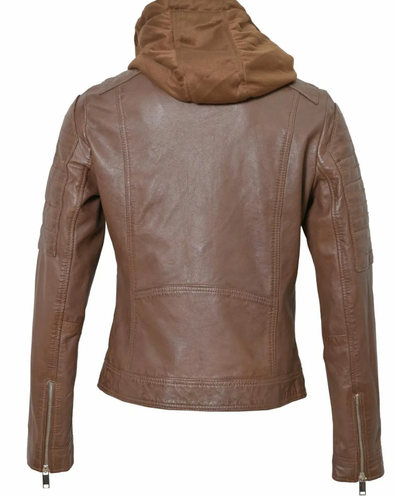 Veste en Cuir Coria cognac
