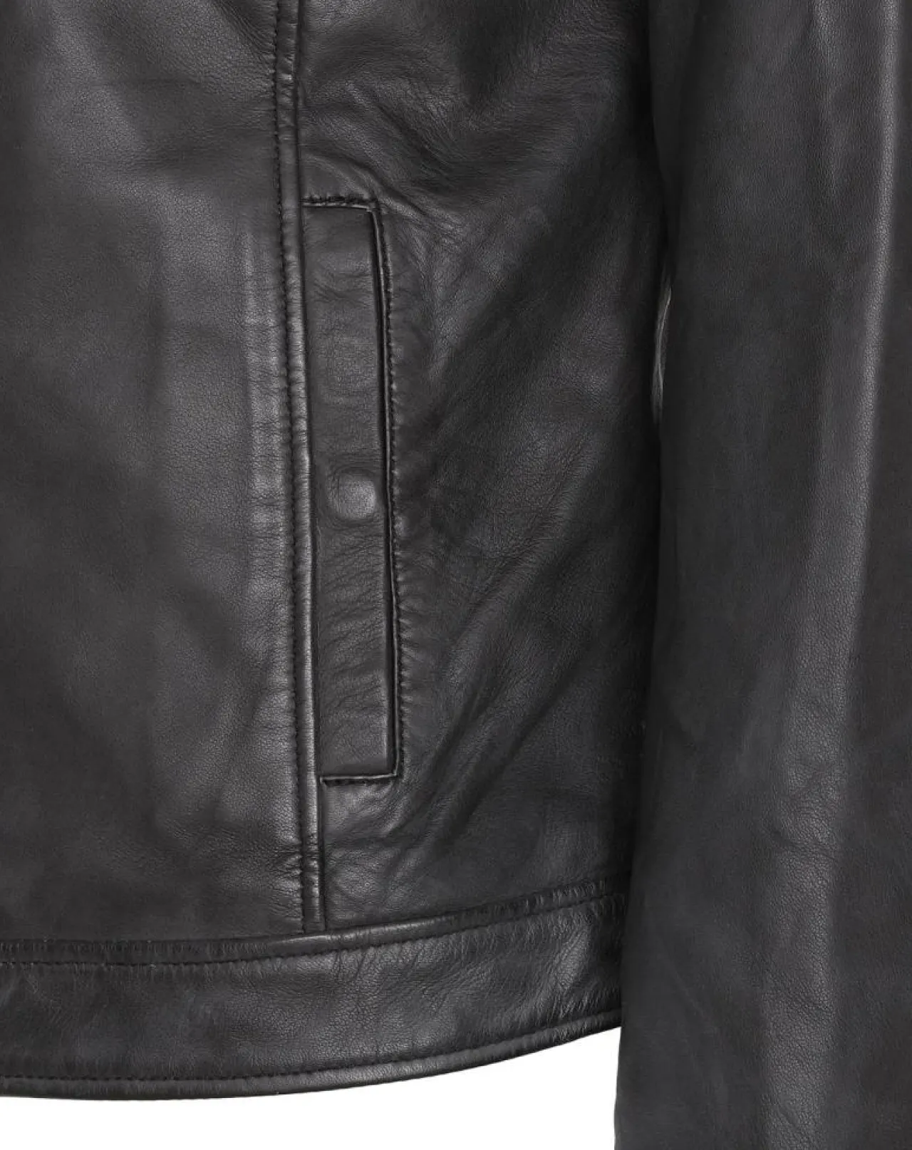 Veste en Cuir Corto noire