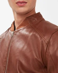 Veste en Cuir Douro cognac