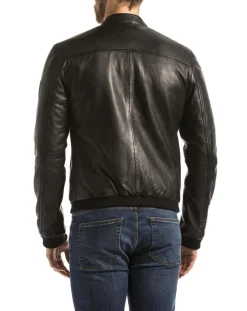 Veste en Cuir Douro noire