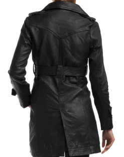 Veste en Cuir Elsa noire