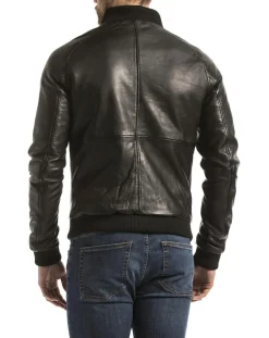 Veste en Cuir Eze noire