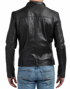 Veste en Cuir Jacky noire