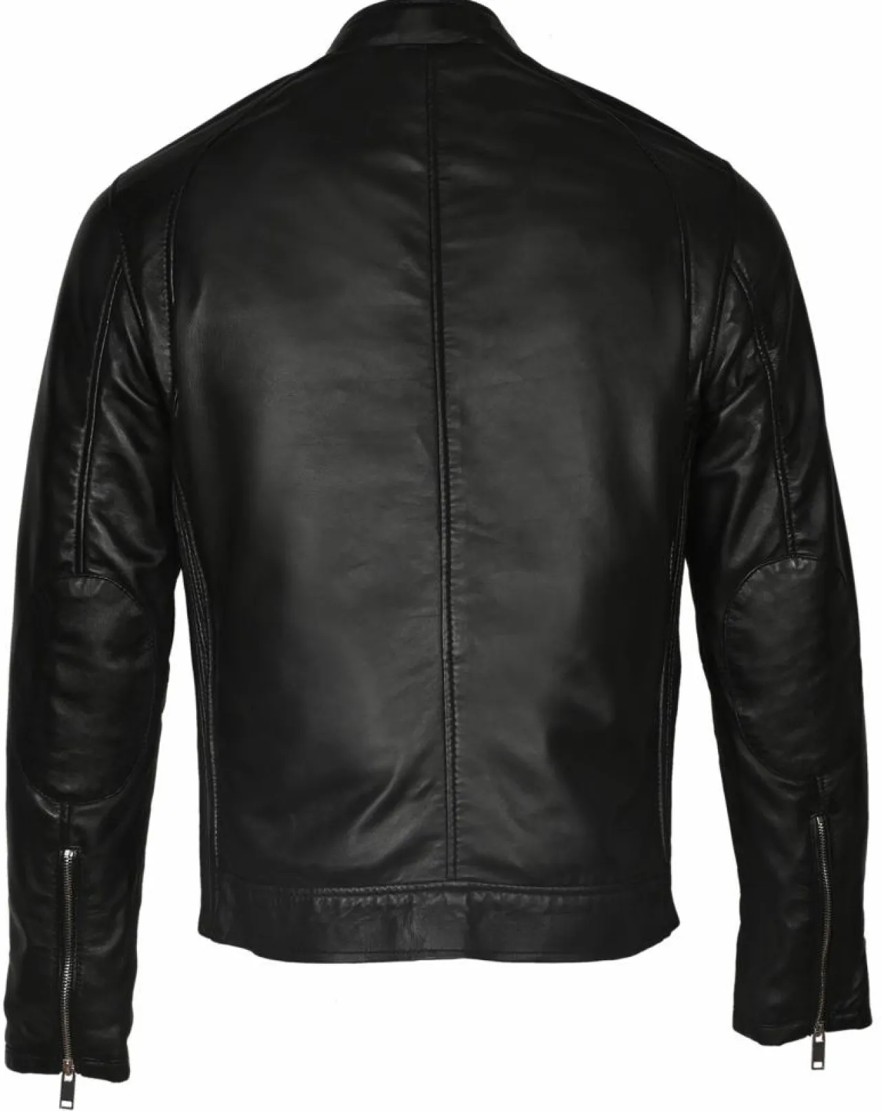 Veste en Cuir John noire