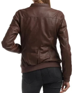 Veste en Cuir Oliv marron