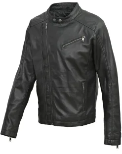 Veste en Cuir Ornelle noire